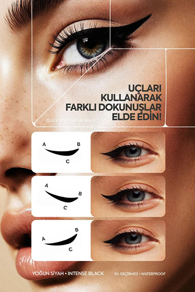 YUZA-Eyeliner Stamp-Çift Taraflı Suya dayanıklı
